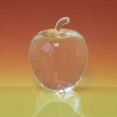 Glass Apple Paperweight 1