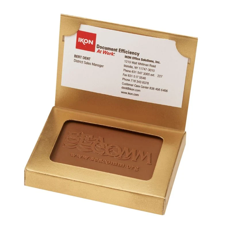 Custom Chocolate Cookies - Cookie Business Card Box 1