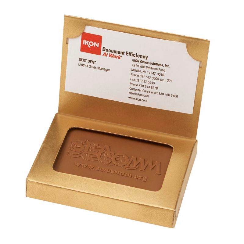 Custom Chocolate Cookies - Cookie Business Card Box