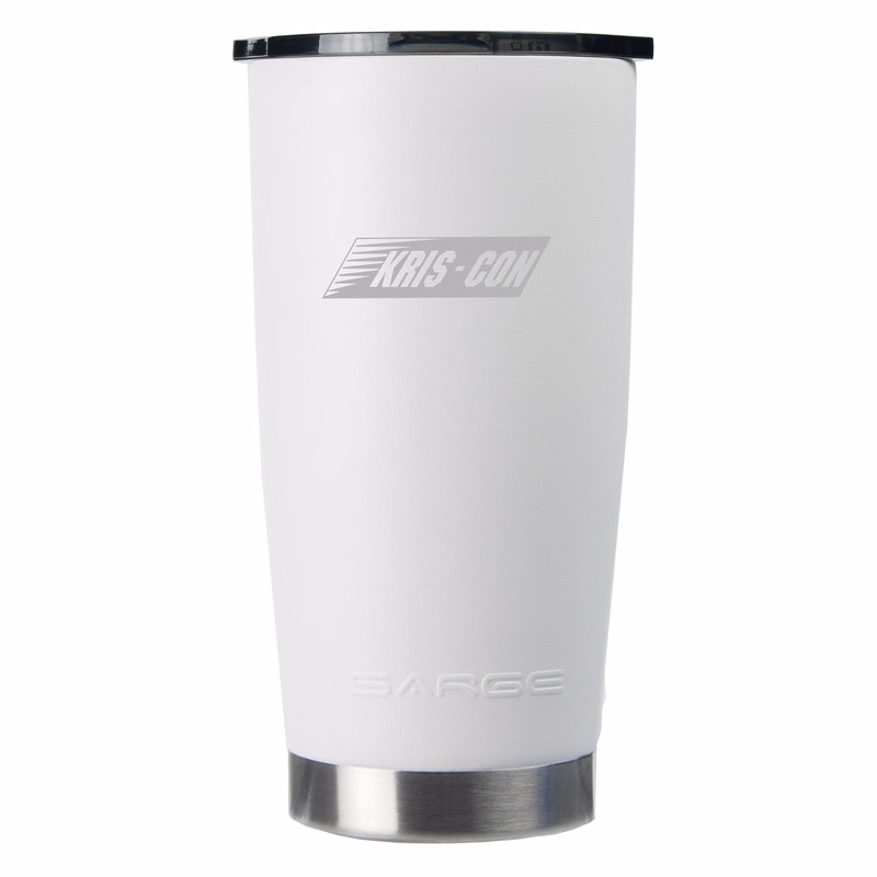 20oz White Gator Coated Desert Cup