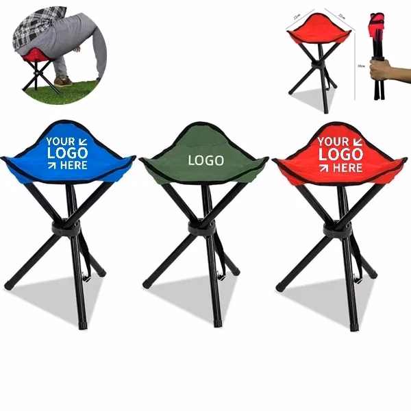 Folding Tripod Camping Backpack Stool