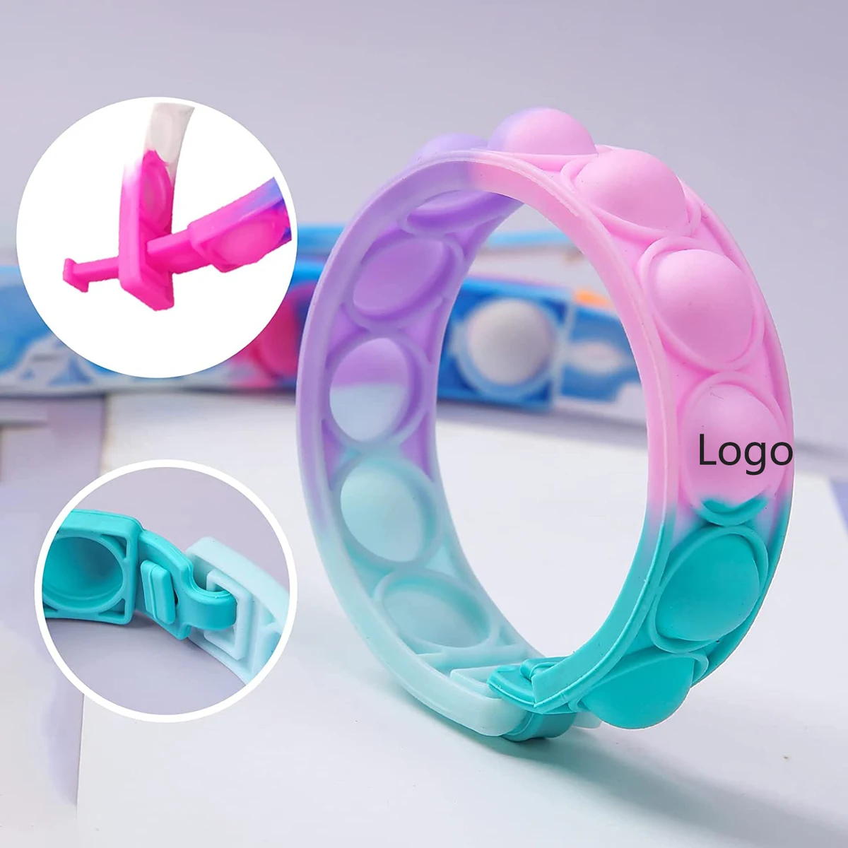 Tomoin Portable Pop Bracelet Wristband Fidget Toy / Buckle 1