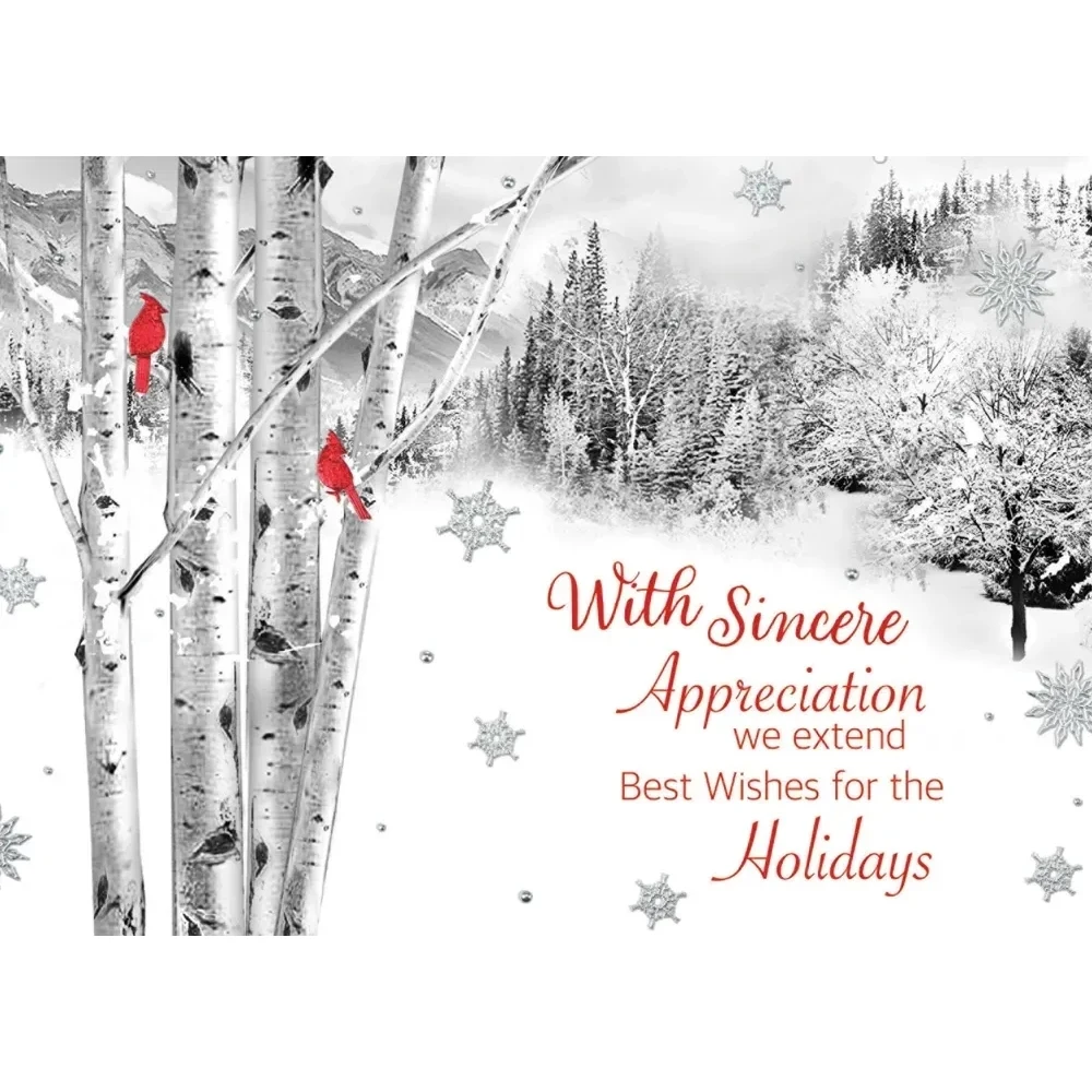 Perched on a Birch Holiday Cards 1