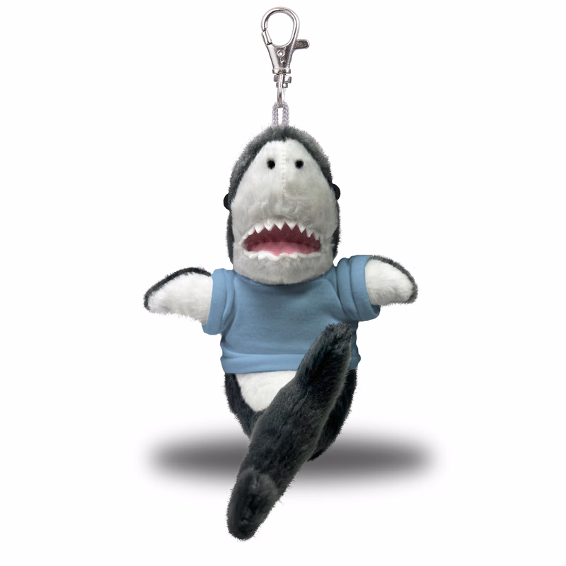 Great White Shark 4" Keychain w/ T-Shirt
