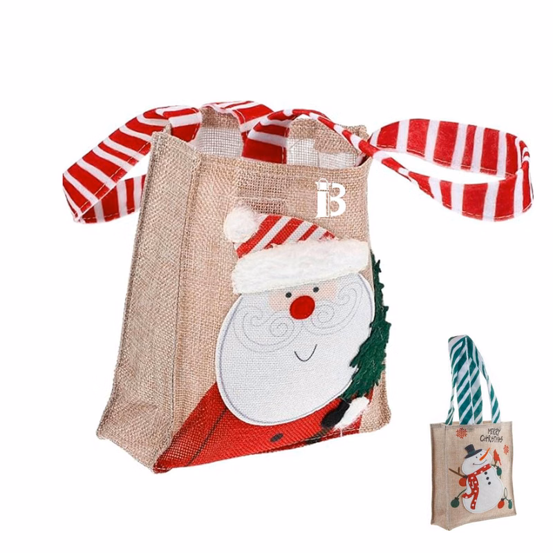 Christmas Hand Snowman Tote Bag Xmas Party Favors