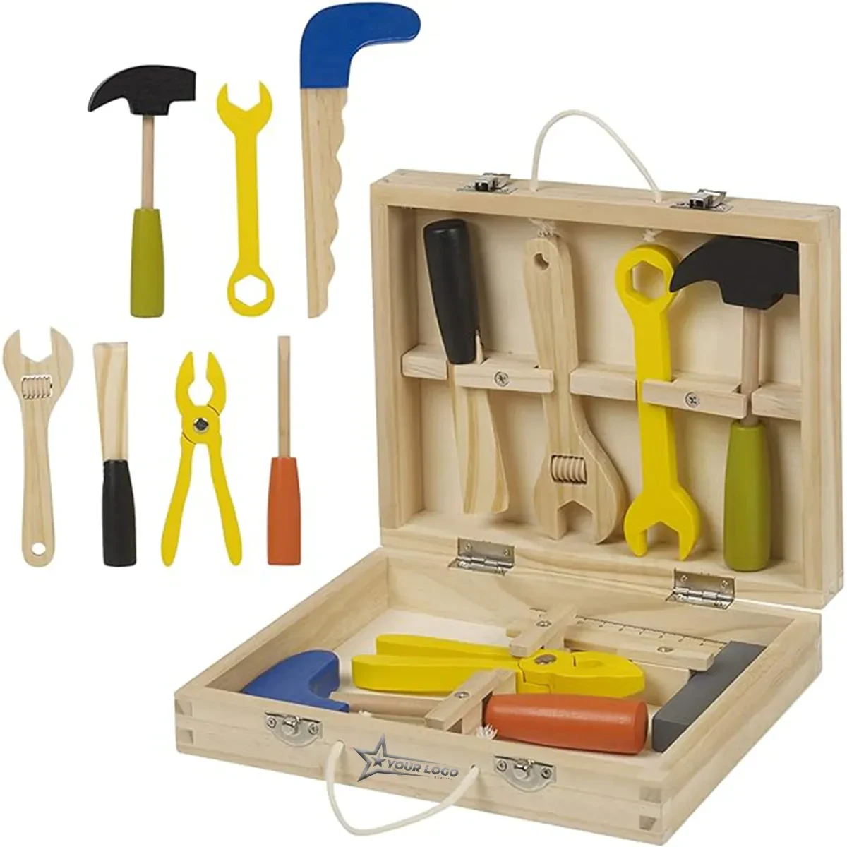 Funny Educational Wooden Maintenance Combination Tool Kit 1