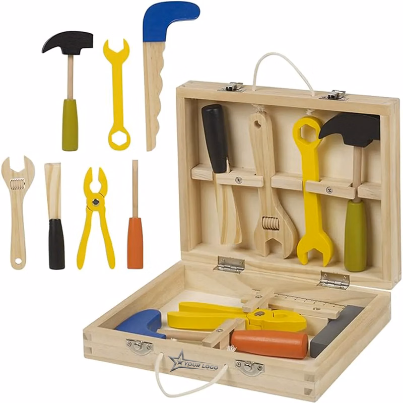 Funny Educational Wooden Maintenance Combination Tool Kit
