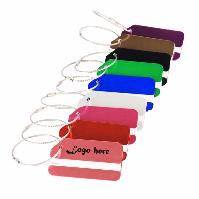 Aluminum Airline Luggage Tag Metal ID Baggage Plate
