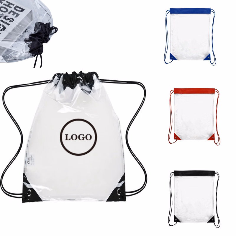 PVC Clear Drawstring Backpack