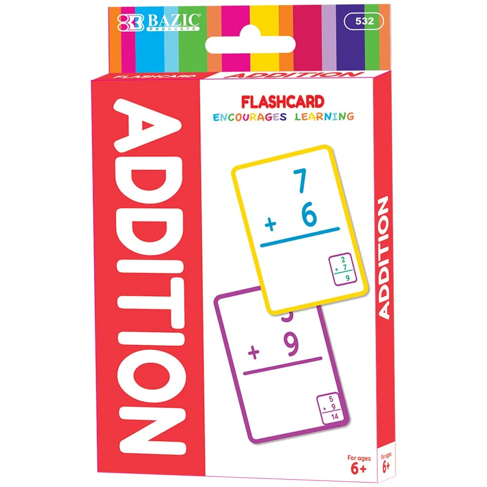 Addition Flashcards - 36 Cards per Pack 1