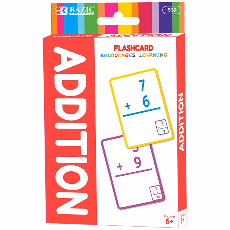 Addition Flashcards - 36 Cards per Pack
