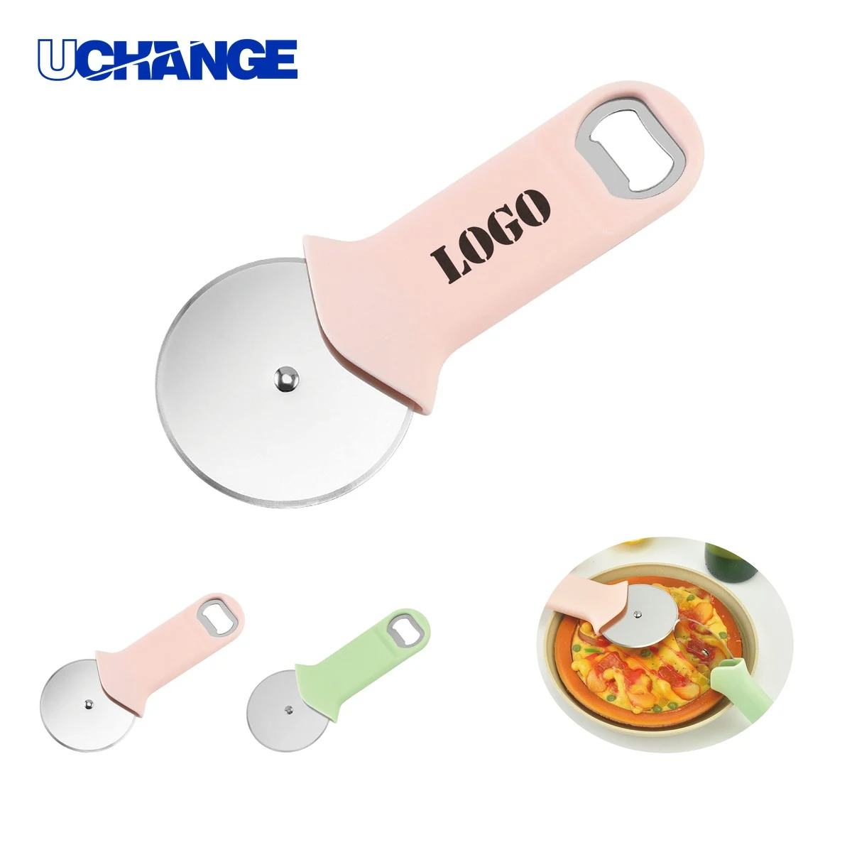 Two In One Pizza Cutter with Bottle Opener 1