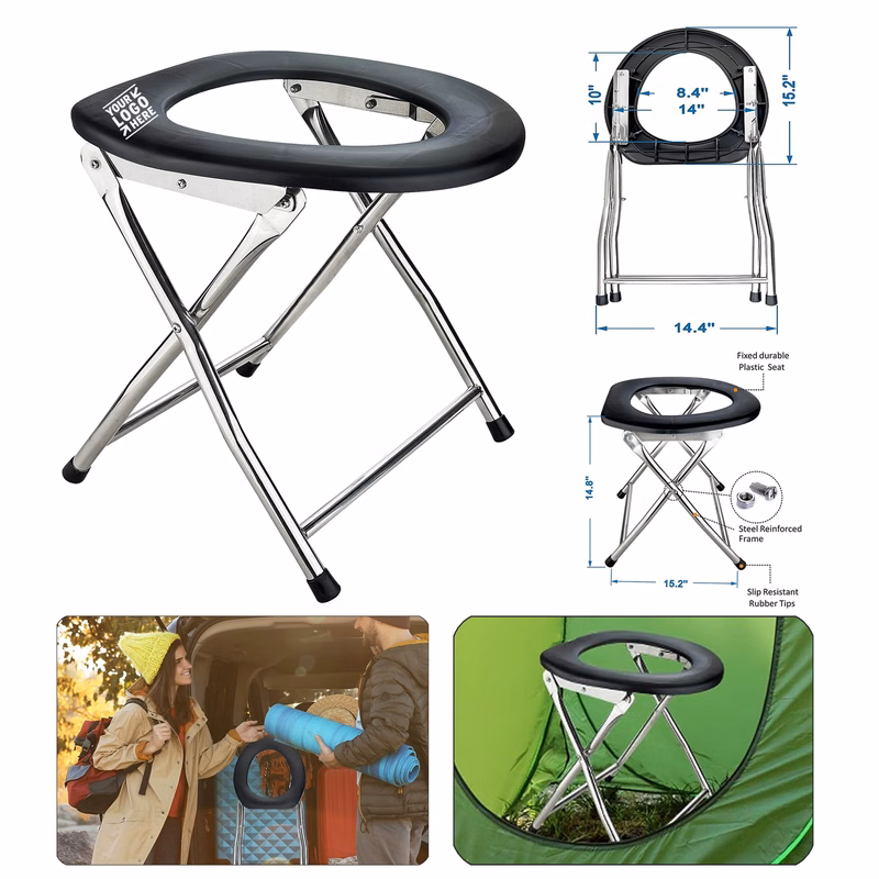 Adults Portable Folding Travel Car Toilet Camping Seat