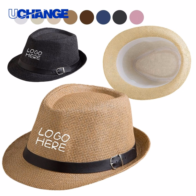 Men's Straw Trilby Hat