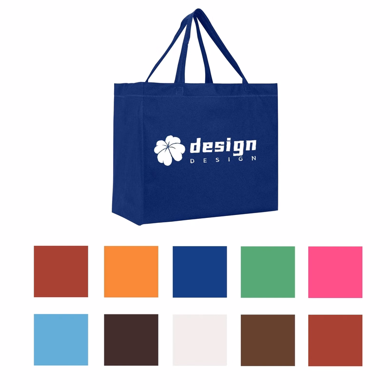 13.8" Reusable Non-Woven Handle Bag MOQ 50PCS
