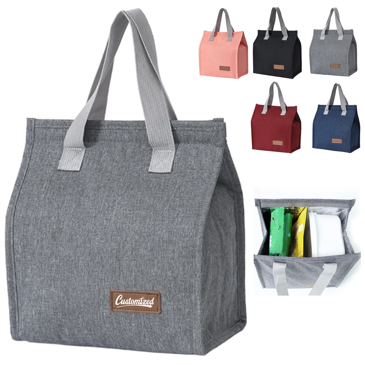 8L Insulated Lunch Tote Bag with Handle 1