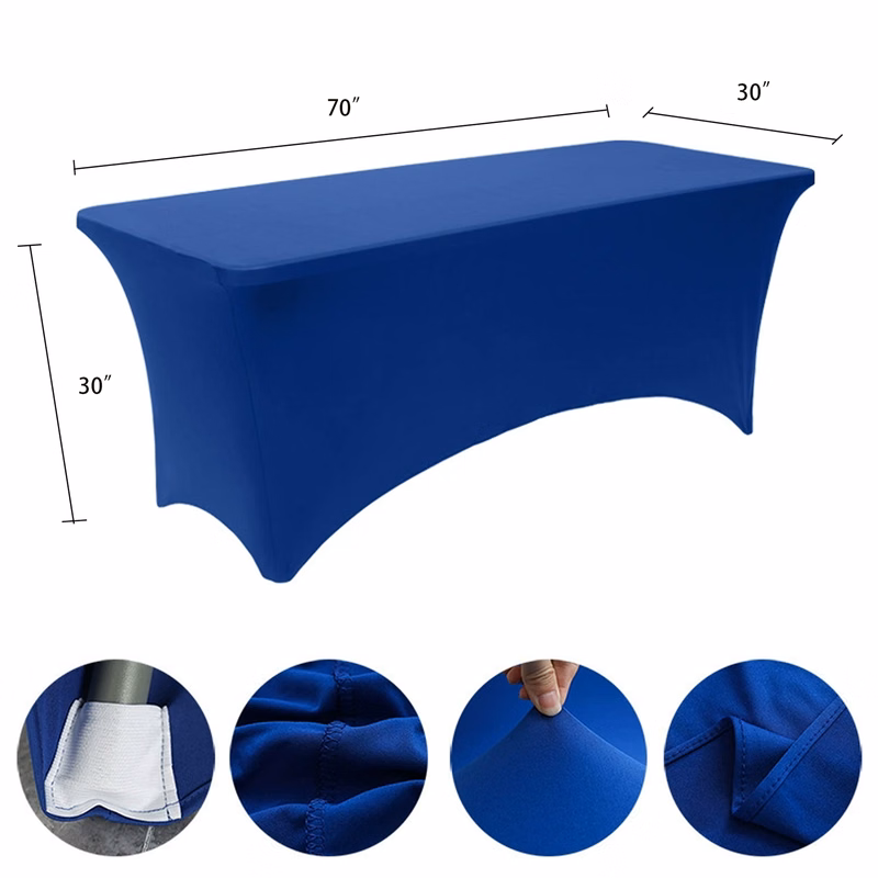 Elastic Table Cover With Square Tablecloth