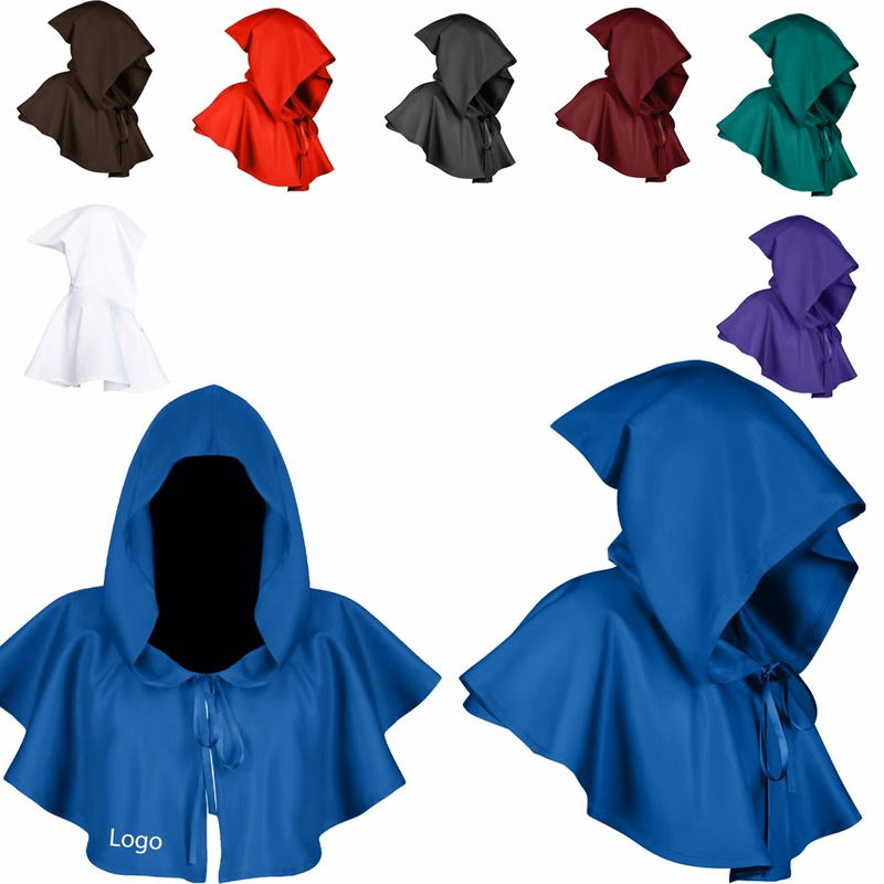 Halloween Party Cloak w/Hood Reaper Cap