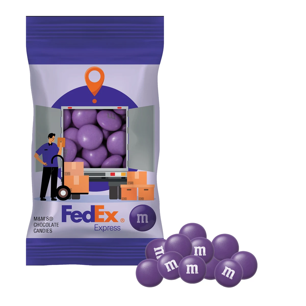 1 oz. Color Choice M&M'S in Full Color Digibag 1