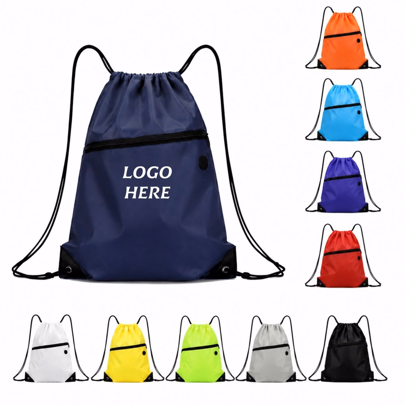 Oxford Cloth Drawstring Zipper Bag