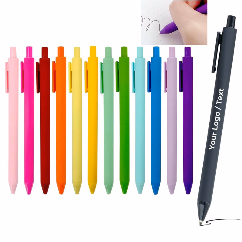 Retractable Black Ink Gel Pens