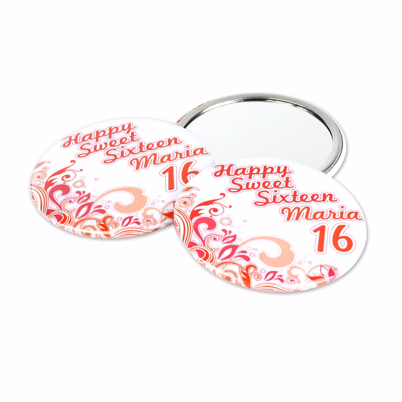 2.25" Circle Pocket Mirror Button
