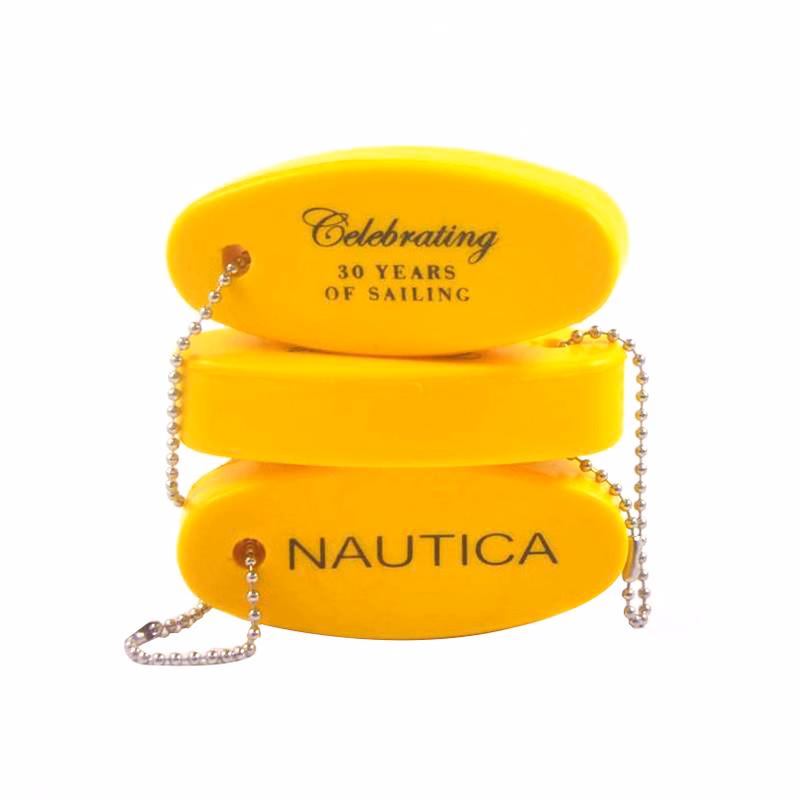 Oval Soft Floating Keychain