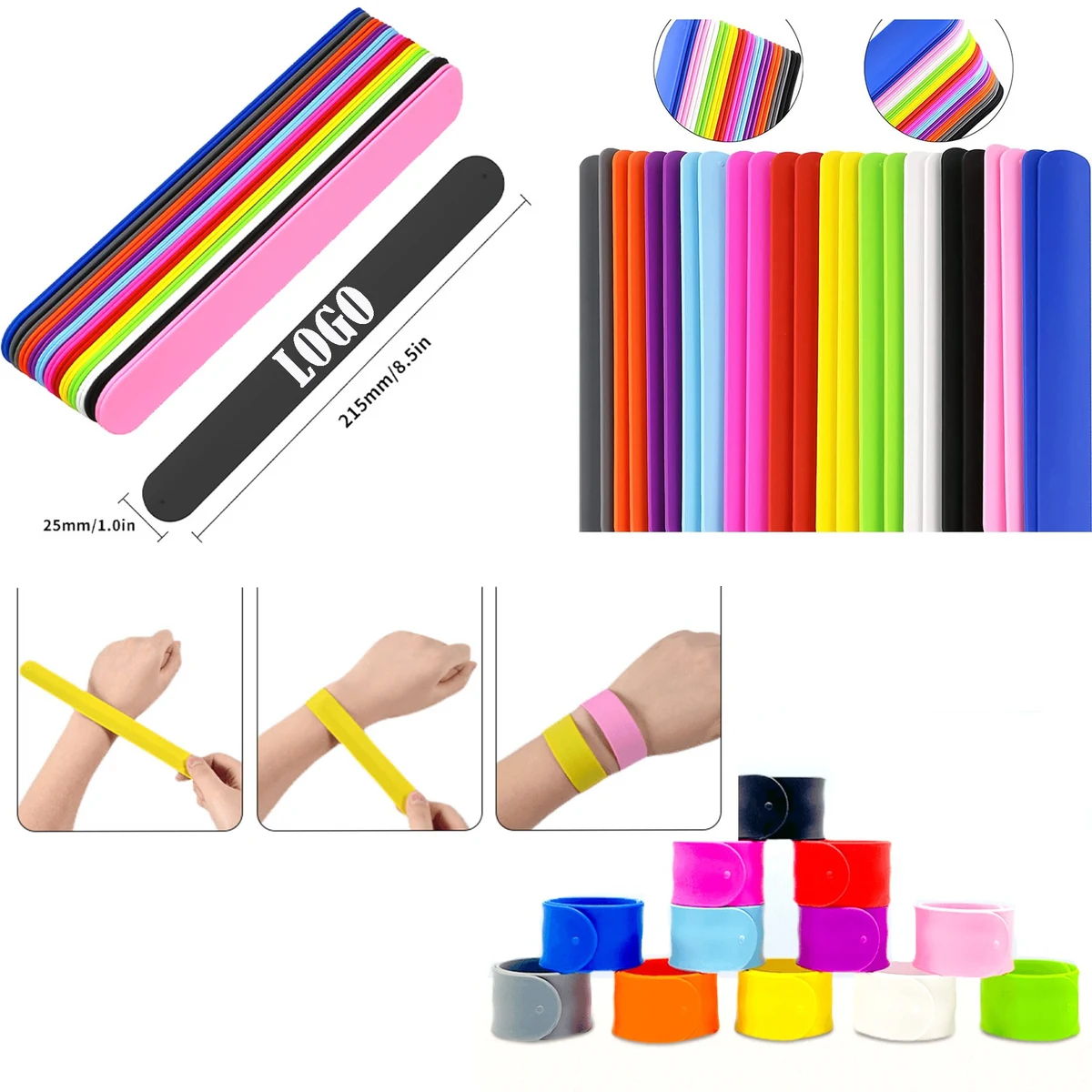 Silicone Wrist Strap Clapper Bracelet DIY 1