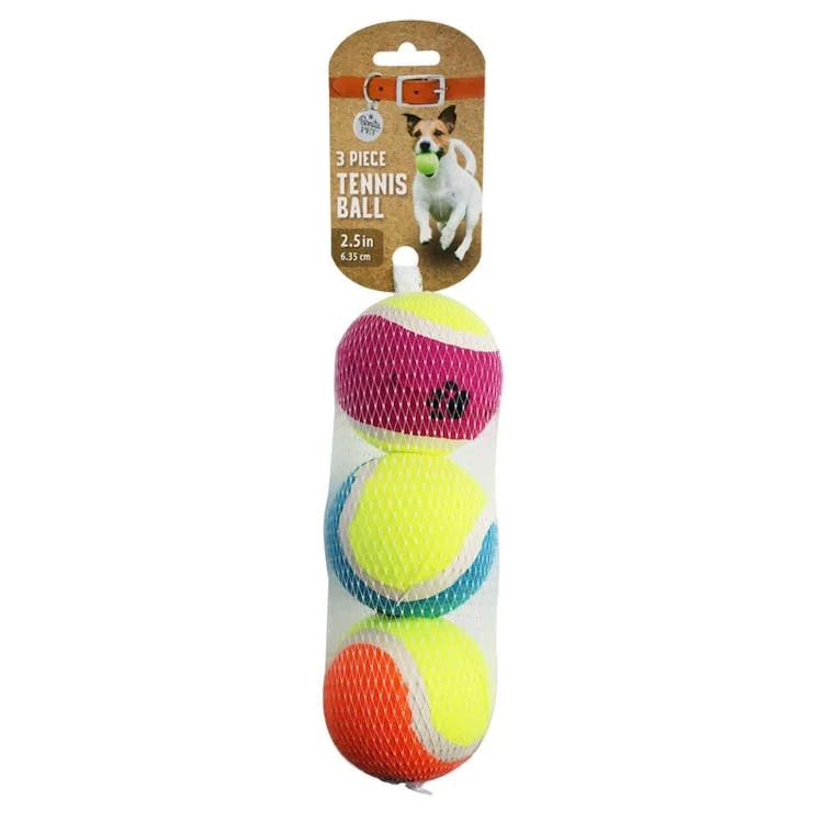 Pet Toy Tennis Balls 3 Pack 1
