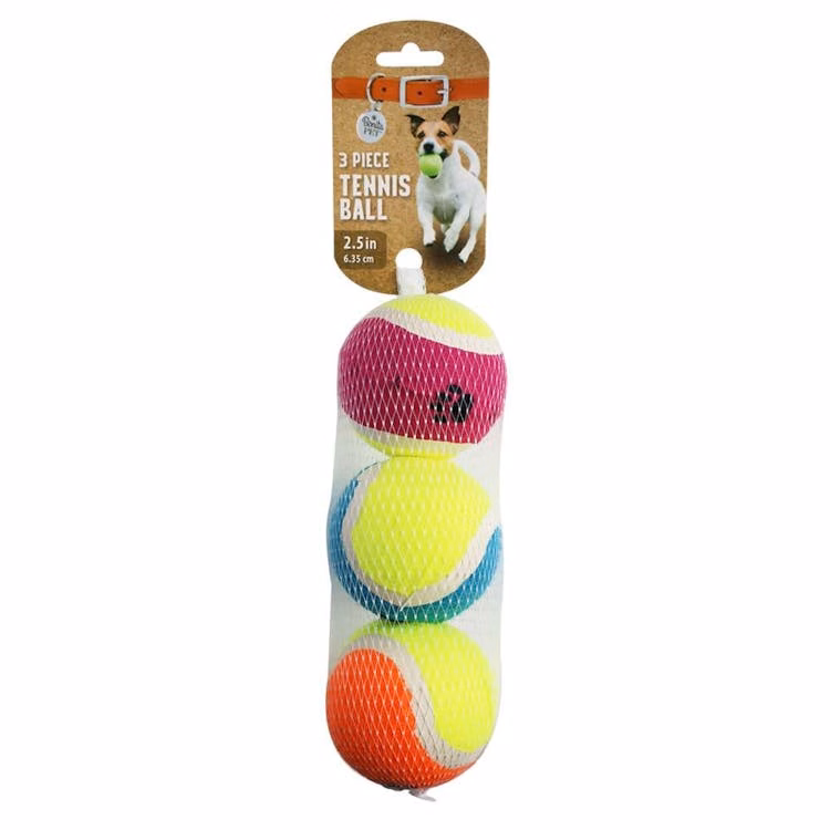 Pet Toy Tennis Balls 3 Pack