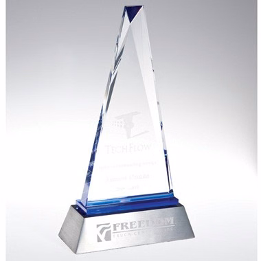 PARAMOUNT BLUE REFLECT CRYSTAL AWARD