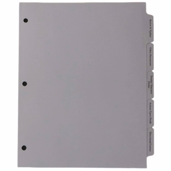 Custom Index Tabs
