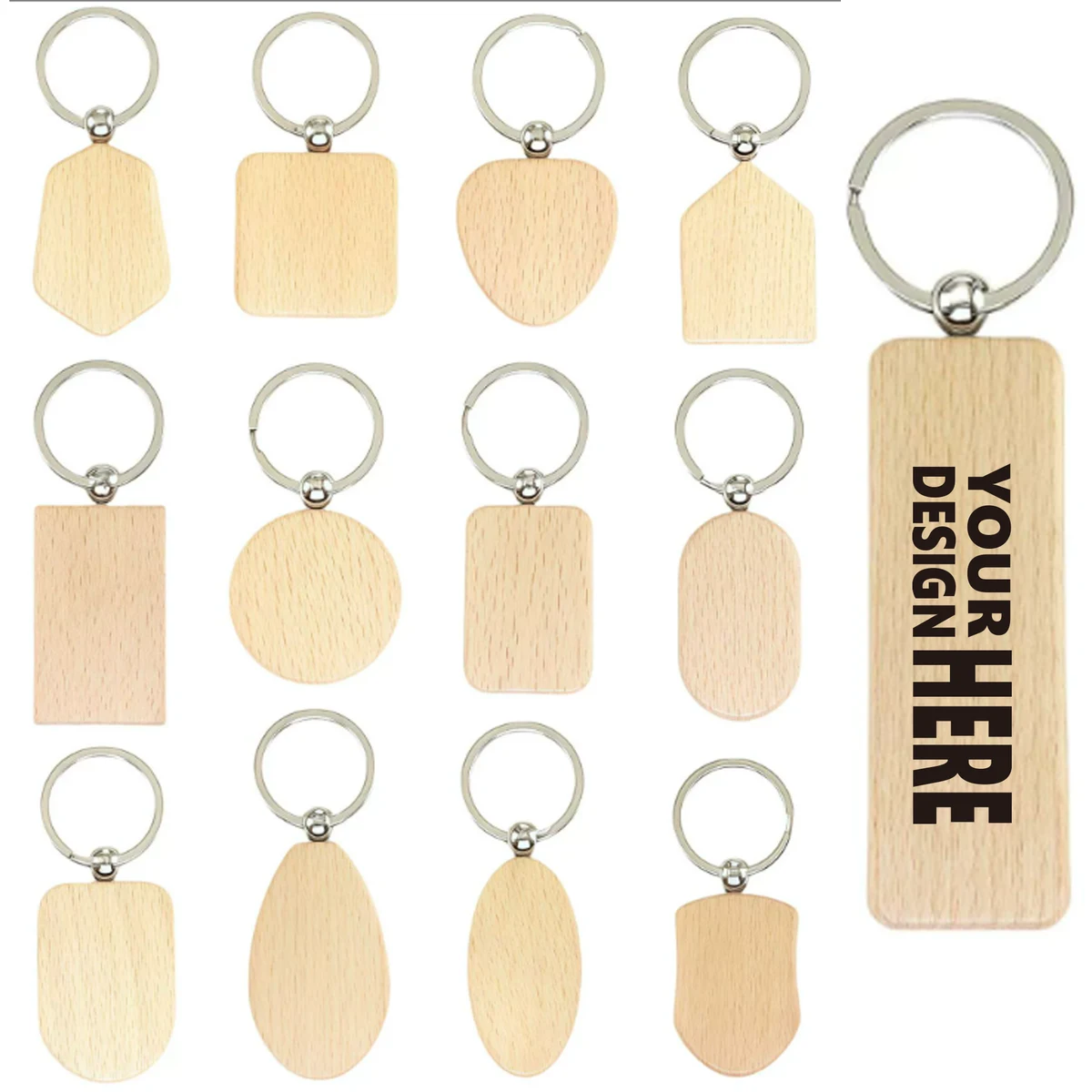 Wood Key Ring 1