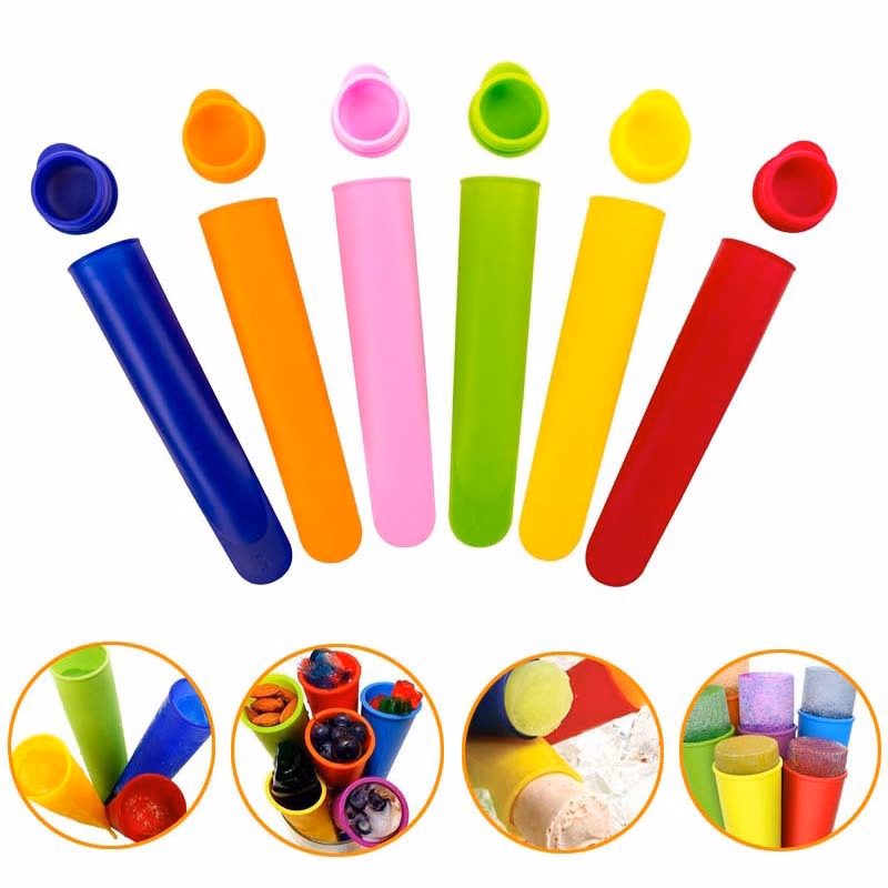 Soft and very convenient to demold when you make popsiclesReusable Baby Popsicle Molds