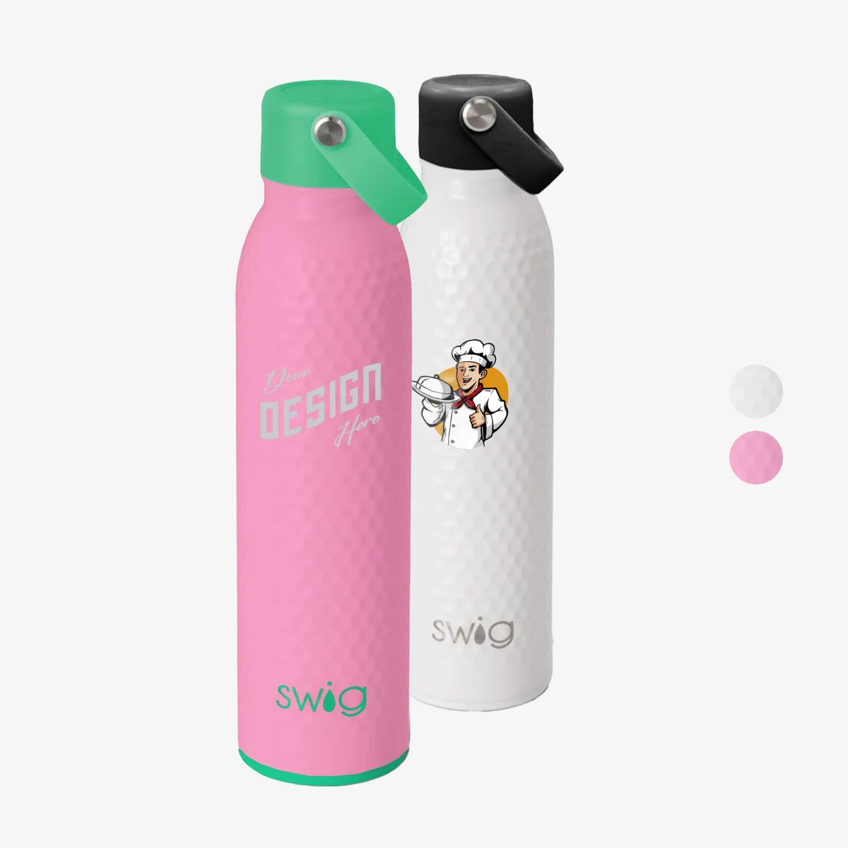 20 oz SWIG® Stainless Steel Triple Insulated Golf Water Bottle, custom water bottle with logo imprint 1