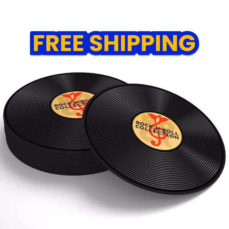 Soft Plastic Record Coasters