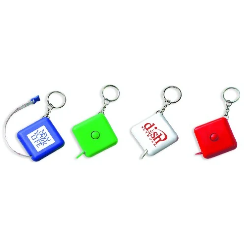 Square tape measure / rule with key chain 1