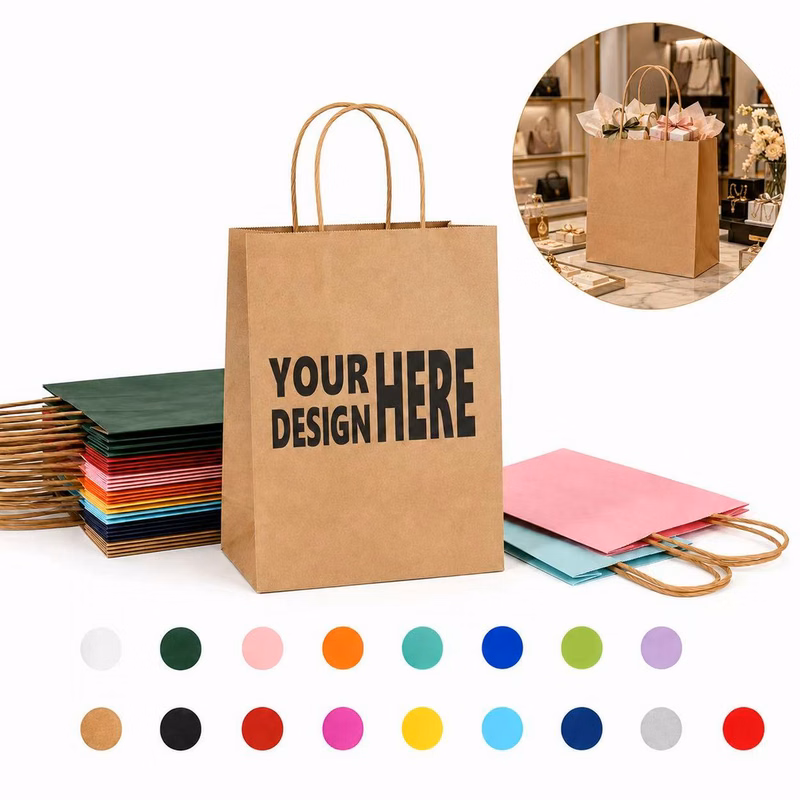 Twisted Handle Kraft Shopping Bag