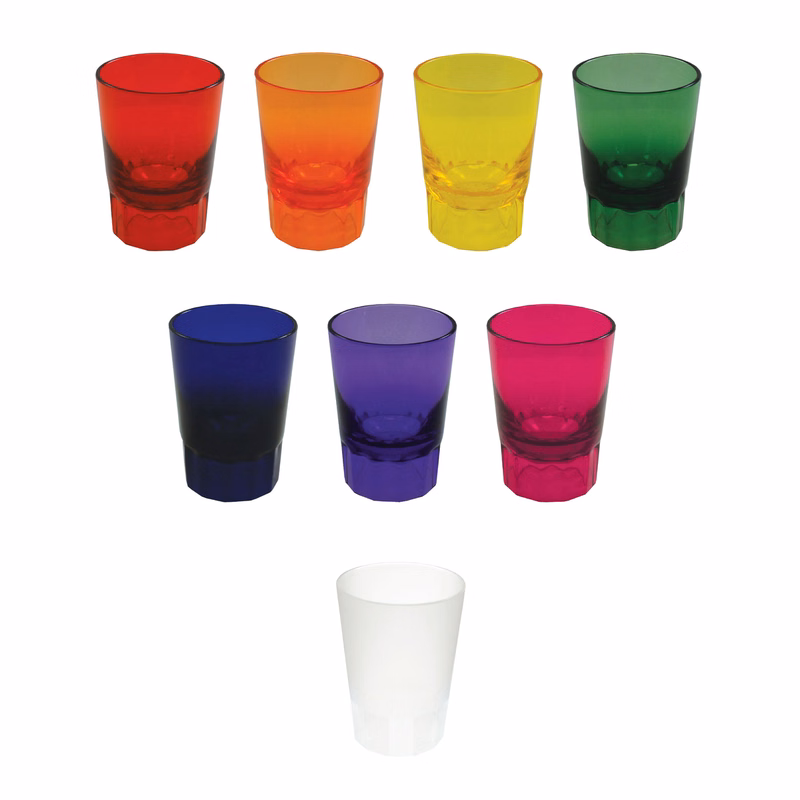 2oz Plastic Fluted Shot Glass CLOSE OUT