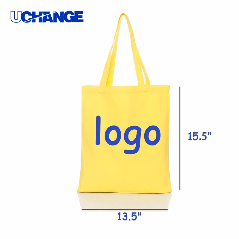 Polyester Cotton Solid Color Handheld Canvas Tote Bag