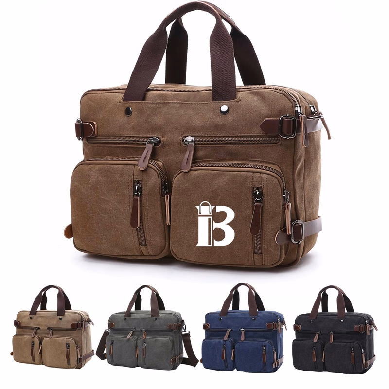 Laptop Tote Bag 3 in 1 Convertible Messenger Briefcase