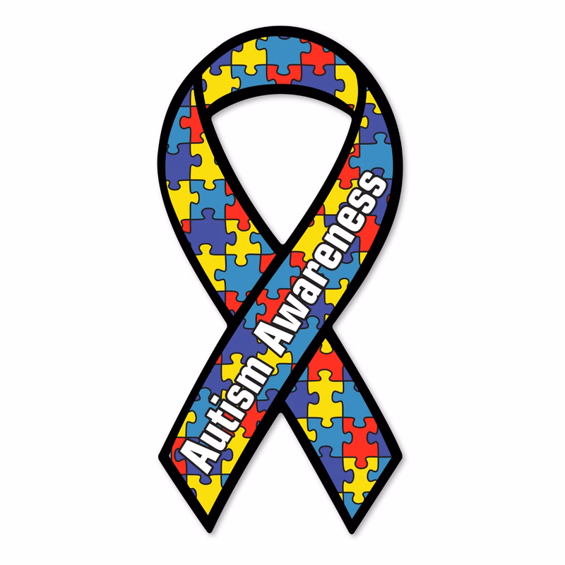 30 Mil Small Ribbon Car Magnet - Full Color