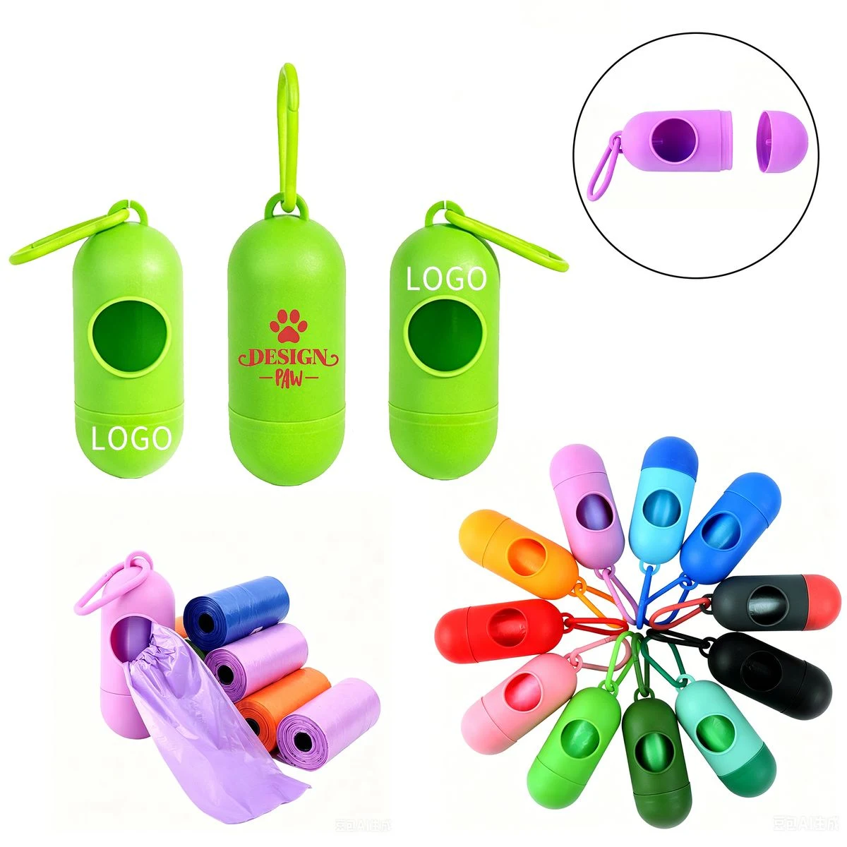MOQ30 Portable Pet Waste Bag Dispenser 1
