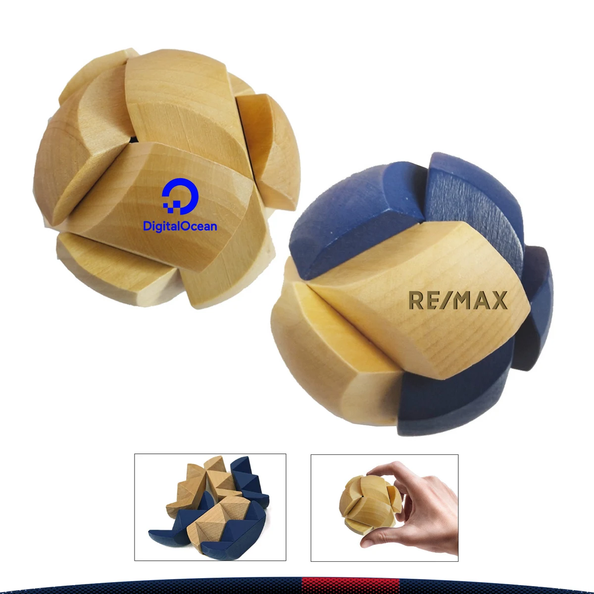 Renivo Wooden 3D Soccer Puzzle 1