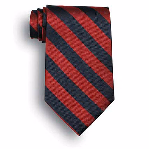 School Stripes Tie - Navy/Red