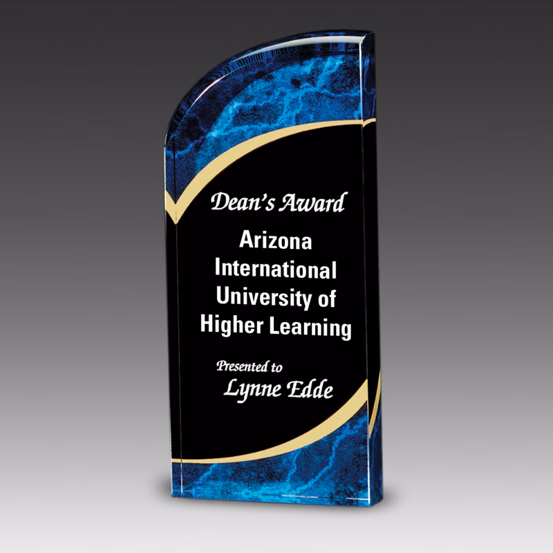 Radiance Marble Graphic Award (3"x8"x1")