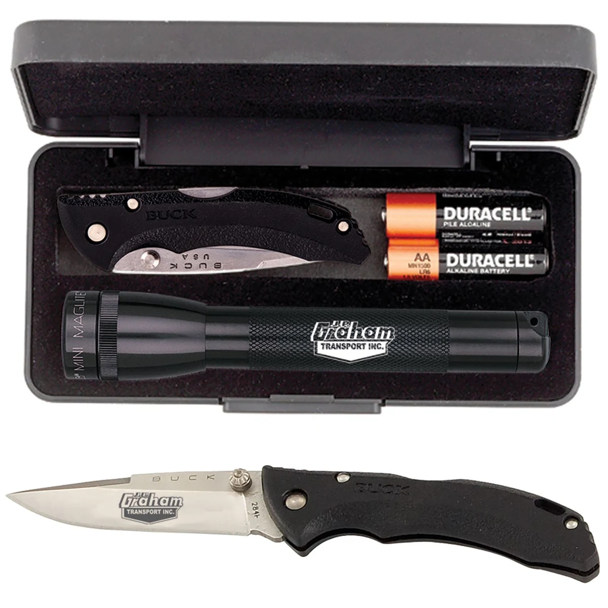 "AA" Mini Maglite® With Buck® "Bantam Bbw" Knife 1