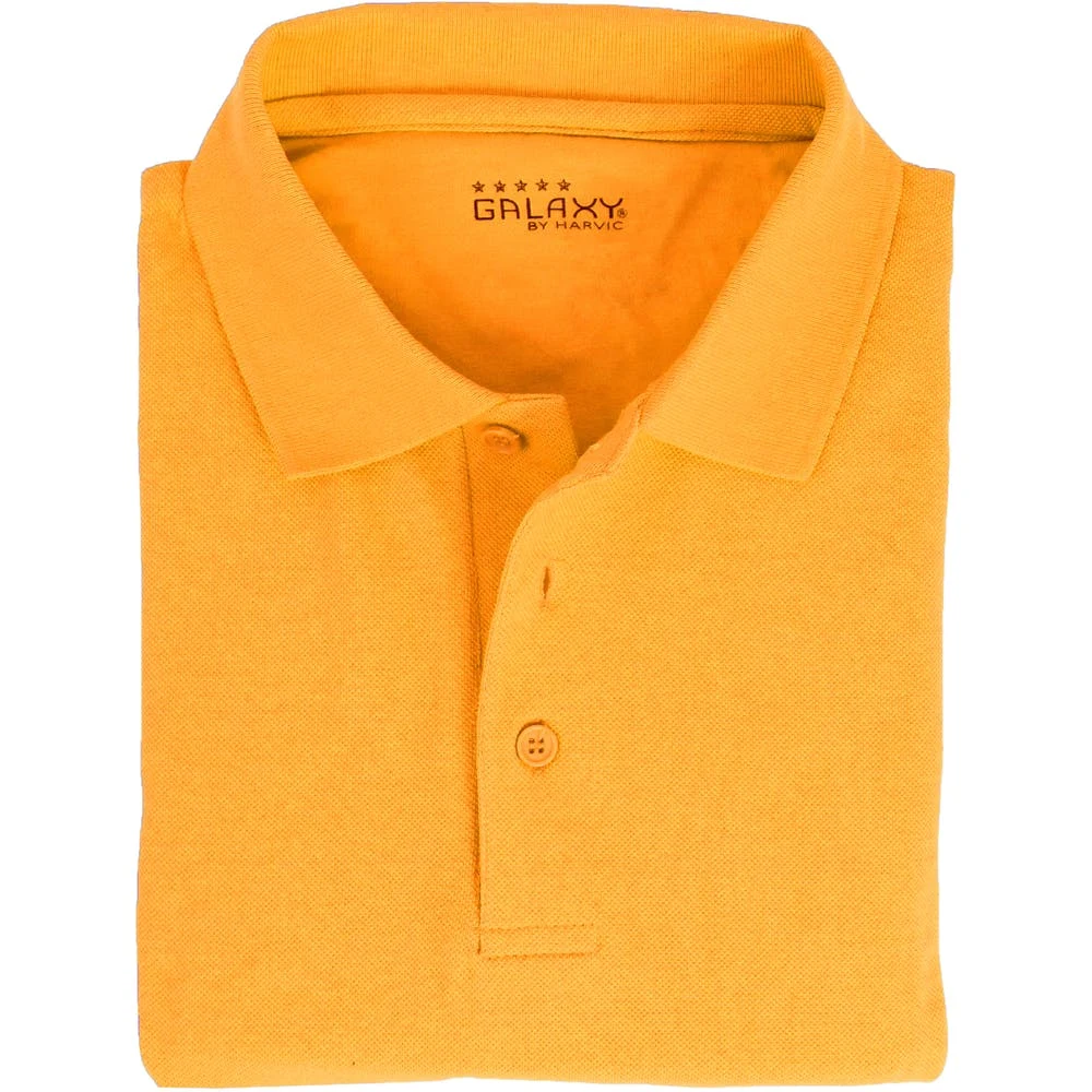 Adult Uniform Polo Shirts - Gold Short Sleeve Size 2X 1