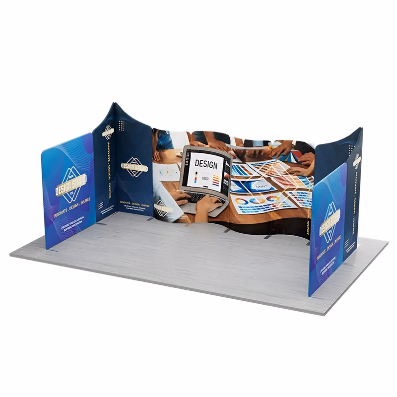 20ft Magnetic Modular Fabric Displays - U Shape