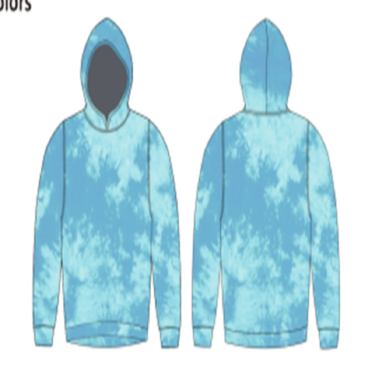 Unisex and Kids' Full Sublimation 140G Mesh Long Sleeve Hooded T-Shirt 1